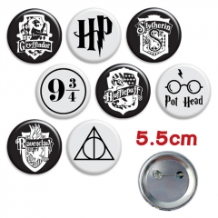 哈利波特 B 动漫马口铁徽章（8个一套）5.5cm