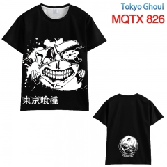 东京食尸鬼  黑白线稿款T恤MQTX 826