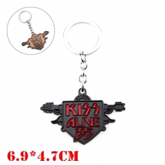 美国摇滚乐队 个性时尚KISS乐队专辑 Kiss Alive 35 钥匙扣挂件