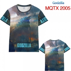 哥斯拉MQTX2005全彩印花短袖T恤-XXS-5XL共10个码