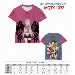 七大罪MQTX1032 全彩印花短袖T恤-XXS-5XL共10个码