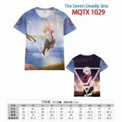 七大罪MQTX1029 全彩印花短袖T恤-XXS-5XL共10个码