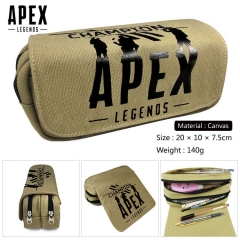 APEX-2 动漫帆布多功能双层拉链笔袋钱包