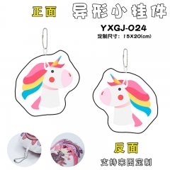 YXGJ-024彩虹独角兽 个性异形小挂件