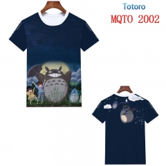 龙猫MQTO2002(2)欧码全彩印花短袖T恤