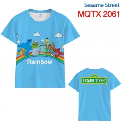 芝麻街MQTX2061 (2)全彩印花短袖T恤