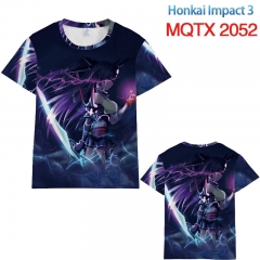 崩坏学园 MQTX2052 (2)彩印花短袖T恤