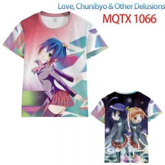 中二病也要谈恋爱 MQTX 1066全彩印花短袖T恤