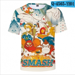 2019新款Super Smash Bros日本热门明星大乱斗短袖T恤厂家直销