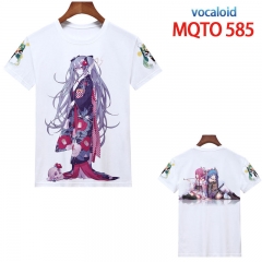 初音未来 MQTO 585 欧码全彩印花短袖T恤