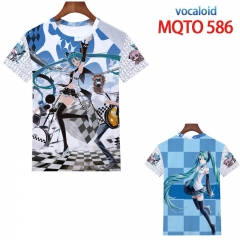 初音未来 MQTO 586 欧码全彩印花短袖T恤
