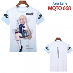 碧蓝航线MQTO 668 欧码全彩印花短袖T恤