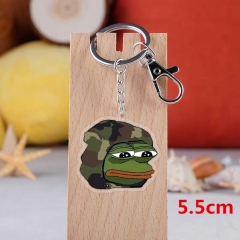 悲伤蛙sad frog亚克力双面透明钥匙扣 挂件