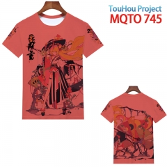 东方 Project MQTO 745 欧码全彩印花短袖T恤
