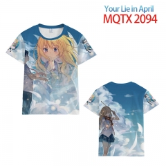 四月是你的谎言 MQTX 2094 全彩印花短袖T恤-2XS-5XL共10个