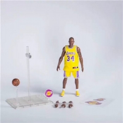 NBA 篮球明星周边 奥尼尔34号黄衣 可动 盒装手办摆件模型22CM 每箱36个 0.44KG