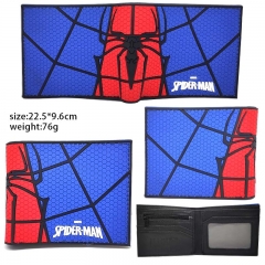 蜘蛛侠蓝色硅胶钱包