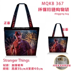 怪奇物语 全彩环保拉链购物袋单肩包挎包MQKB367