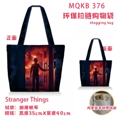 怪奇物语 全彩环保拉链购物袋单肩包挎包MQKB376