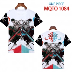 海贼王数字印花欧码短袖t恤MQTO-1084