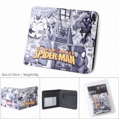 漫威 SPIDER-MAN 蜘蛛侠漫画书 PU全彩丝印二折短款卡包皮夹钱包