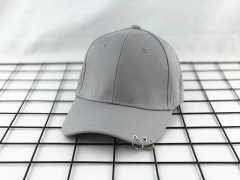 银灰色  BTS防弹少年团Jimin朴智旻suga闵玧其同款帽子两环个性鸭舌帽