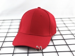 红色  BTS防弹少年团Jimin朴智旻suga闵玧其同款帽子两环个性鸭舌帽