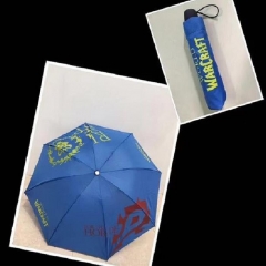 魔兽世界标志蓝色 折叠防晒雨伞