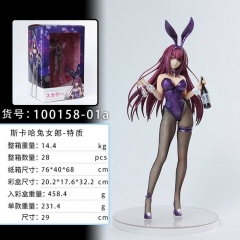 Fate Grand Order 斯卡哈兔女郎-特质软体 可拆性感美少女 盒装手办摆件模型 29CM 14.4KG 一箱28个