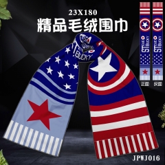 JPWJ016-美国队长 影视全彩貂绒围巾