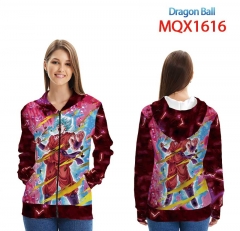 七龙珠-MQX1616-全彩拉链连帽贴袋卫衣外套XXS-4XL共9个码数