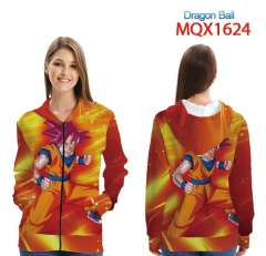 七龙珠-MQX-1624-全彩拉链连帽贴袋卫衣外套XXS-4XL共9个码数