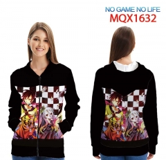 游戏人生 MQX-1632-(2) 全彩拉链连帽贴袋卫衣外套XXS-4XL共9个码数