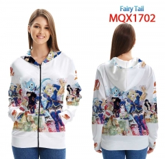 妖精的尾巴MQX-1702-(1)全彩拉链连帽贴袋卫衣外套XXS-4XL共9个码数