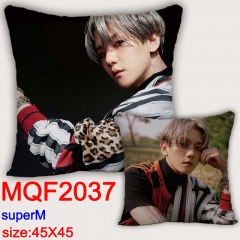 韩国男团 Super M  MQF2037  双面全彩抱枕靠枕-45X45CM