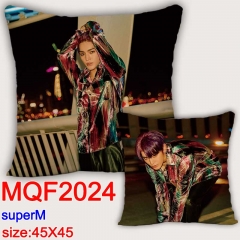 韩国男团 Super M  MQF2024 双面全彩抱枕靠枕-45X45CM