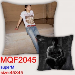 韩国男团 Super M  MQG2045  双面全彩抱枕靠枕-45X45CM