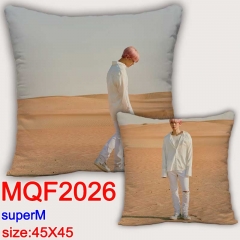 韩国男团 Super M  MQF2026 双面全彩抱枕靠枕-45X45CM