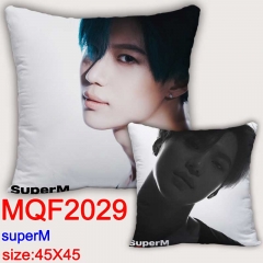 韩国男团 Super M  MQF2029 双面全彩抱枕靠枕-45X45CM
