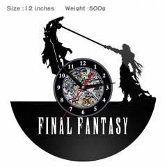 最终幻想-- 动漫创意挂画挂钟钟表PVC材质(不配电池)
