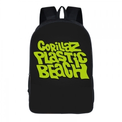 新款代发gorillaz街头霸王乐队周边学生书包创意涤纶舒适双肩背包