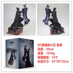 DC 蝙蝠侠VS小丑 套装 蝙蝠侠大战 雕像手办，一件16个，高约30cm，外盒尺寸23*20*32cm，重量1216g