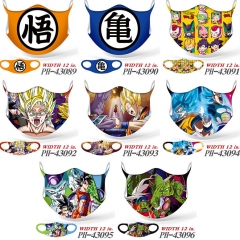 8 Styles Dragon Ball Z Anime Mask Space Cotton Anime Print Mask