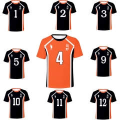 2020新款 动漫COS排球少年角色服周边 3D数码印花休闲运动短袖T恤