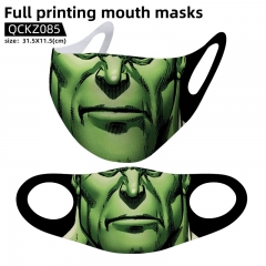 全彩口罩，万圣节系列，可单款来图定制--QCKZ085-绿巨人 影视全彩口罩