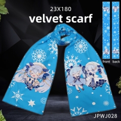 精品围巾（双面），可单款来图定制--JPWJ28-VOCALOID 雪初音 动漫全彩精品围巾