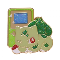 可爱的妙蛙种子游戏机胸针任天堂掌机游戏宝可梦怪兽徽章