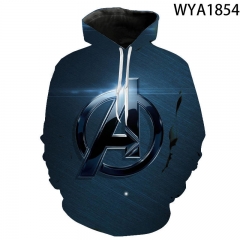 3D数码印花 漫威复仇者 Marvel's The Avengers 男女长袖套头帽衫