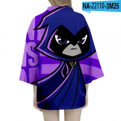 Teen Titans Go 动漫服文艺新款道袍羽织和服数码印花厂家批发