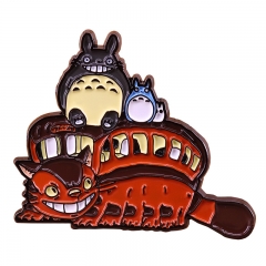 龙猫猫巴士胸针奇幻冒险动漫徽章可爱卡通装饰